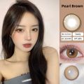 Mrs.H Big Eyes Brown Grey Colored Doll Eye Contact Lenses soft lens 14.2-14.5mm. 