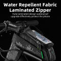 ROCKBROS Front Tube Phone Bicycle Bag Touch Screen Cycling Bike Bag Waterproof Frame Panniers For 5.8/6 Inch bmx Mtb Accessories. 