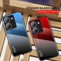 For Y03T Y28S Y03 03Y Y 03 Vivo Y28 Y100 VivoY03 2024 4G 5G Phone Tempered Glass TPU Gradient Painted Anti Scratch Shockproof CaseShockproof Matte Soft Silicone Back Cover Casing. 