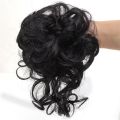 COD Remy Synthetic fluffy curly hair women's elastic wig brown and black hair clip. 
