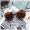 MIAOYA Fashion Jewelry Shop Taeyeon Retro Round Ladies Metal Frame Sunglasses For Couples Exquisite Birthday Gifts. 