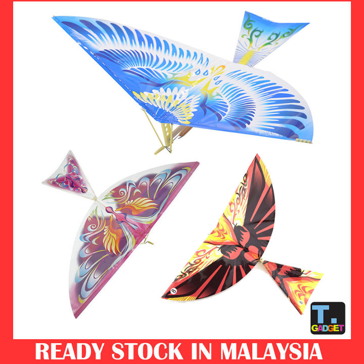 DIY Outdoor Toys Rubber Band Power Handmade Ornithopter Flying Bird Kite Model Science Experiment for Children