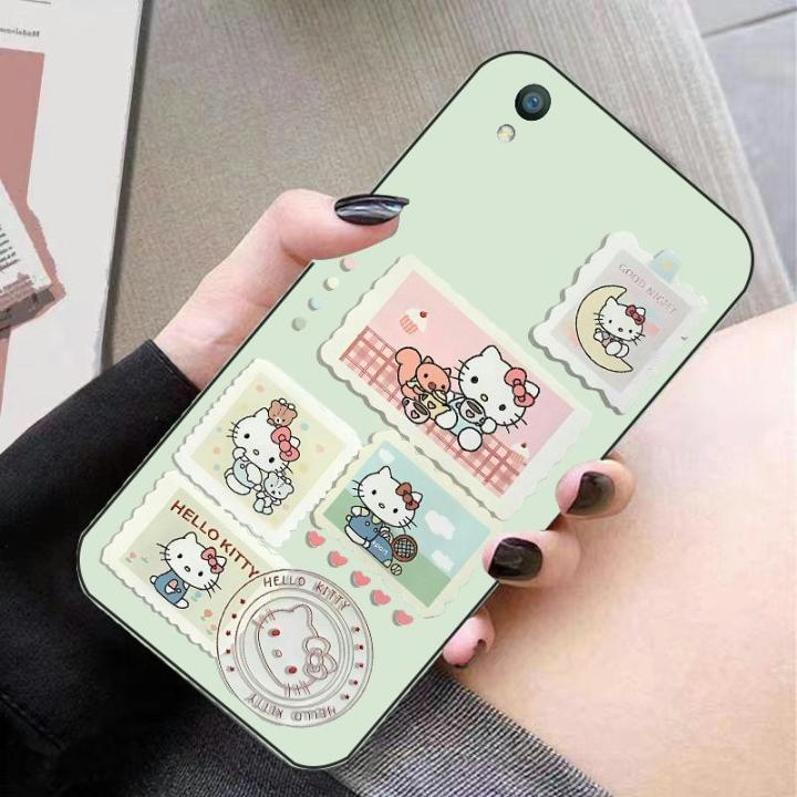 For OPPO R9 Plus Back Cover Case Fashion kitty stamp design Square ...