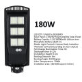 80W/140W/180W 192/384/576 HOT SELL LED Solar Power Street Light Waterproof IP67 Light Control + Human Body Induction Outdoor Garden Security Wall Lamp Road - 180W 576LED. 