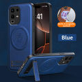 lthmy for Infinix Note 50 4G Supports Magnetic Wireless Charging Casing Matte Leather Phone Case Shockproof Protection Cases Armor Bracket Back Cover.