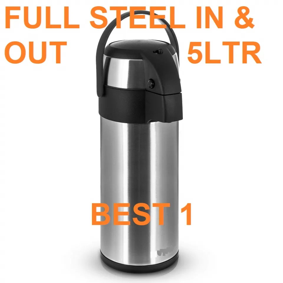 Full Stainless Steel Inside and Outside Flask 5 Liter For Tea And Coffee ,  For Home, Shop Or Office Use | Daraz.com.bd