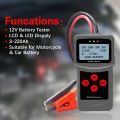MICRO-200 Pro 12V Battery Tester with LCD & LED Display for Car & Motorcycle - High-Quality Charging System Diagnostic Tool. 