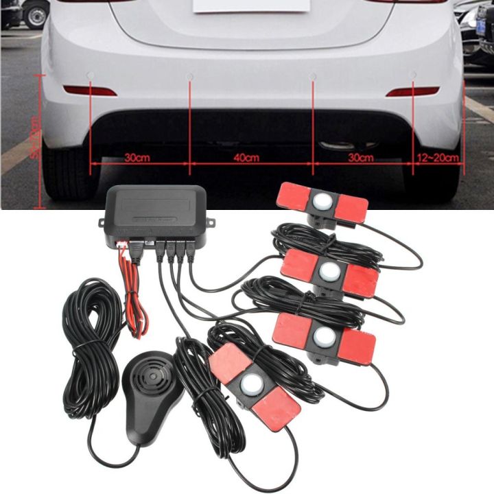 13mm 12V Flat Reverse Premium Car Parking Sensor System Rear View ...