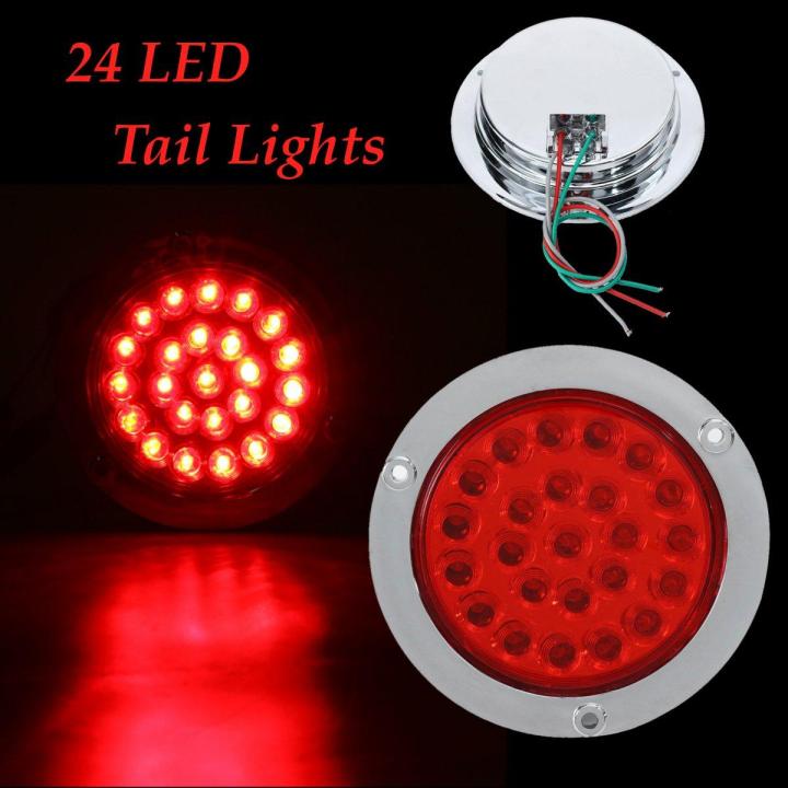 1Pcs 24 Highquality LEDs Car Side Lihgt Indicator Stop Rear Tail Lights ...