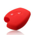 2 buttons SUPERIOR Silicone car key case cover for Renault Clio Dacia Logan Sandero Megane Modus Espace Kangoo Red - Red. 