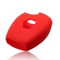 2 buttons SUPERIOR Silicone car key case cover for Renault Clio Dacia Logan Sandero Megane Modus Espace Kangoo Red - Red. 
