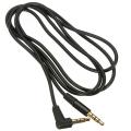 3.5mm Male Highquality to Male Jack 4 Pole Car AUX Audio Cord Connect Cable Record Headphone Black - Black. 