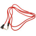 3.5mm Male Highquality to Male Jack 4 Pole Car AUX Audio Cord Connect Cable Record Headphone (Red) - Red. 