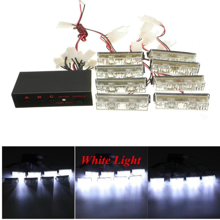 LED Flashing Emergency Warning Light Grill Strobe Recovery BREAKDOWN ...