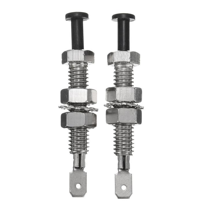 Pair Universal Engine Car Door Pin Switch Adjustable Bonnet Alarm Light ...