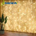 3Mx3M 300Leds Curtain Light AC220V 3X2M 200leds 3x1M 100Leds String Lights Fairy Festoon For Garland Xmas Window Christmas Wedding Ramadan Home Decoration. 