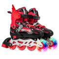 Adjustable Kids Girls Boys Inline Roller Blade Skates 4 Wheels Quad Roller Skate. 