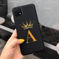 Crown Letters Cover CPH2349 Soft Silicone Shockproof Phone Case For Oppo A16K Casing. 