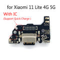 Charger Board Flex For Xiaomi Mi 11 Lite Mi11 Lite 4G / 5G USB Port Connector Dock Charging Board Flex Cable With IC Support Fast Charging. 