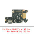 For Xiaomi Mi 9T Mi 9T Pro USB Charging Port Connector Board Parts Flex Cable With Microphone Mic Replacement Parts. 
