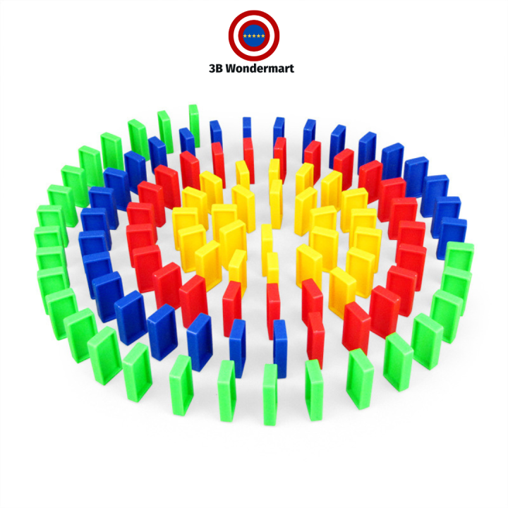 100pcs Wood Stacking Romino Interesting Game Learning and Educational Toy