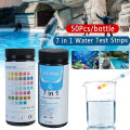 50Pcs 7in1 Water Test Strips Kit Swimming Pool/Aquarium Fish Tank SPA Nitrite -. 