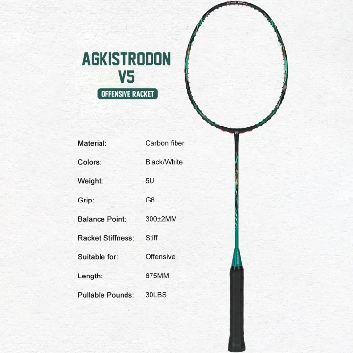 Alp%20Sports%20AGKISTRODON-V5%20T800%20Carbon%20Badminton%20Racket%20%206U%20Lightweight%20(70-75g)%20%2026lbs%20Pre-Strung%20%20Offensive%20Play%20%20G6%20Frame%20-%20Image%207