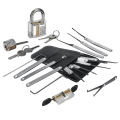 ( All-in-one) New Lock Picking Set Unlocking Tool Set Locksmith Practice Lock Pick Key Extractor Padlock Lockpick Tool Kits With Carrying Bag For Beginner Professional Kids - 25 pcs. 