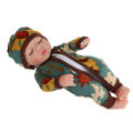 25cm Reborn Baby Dolls Lifelike Newborn Artist Handmade Sleeping Baby Sweet Girl-Green-B. 