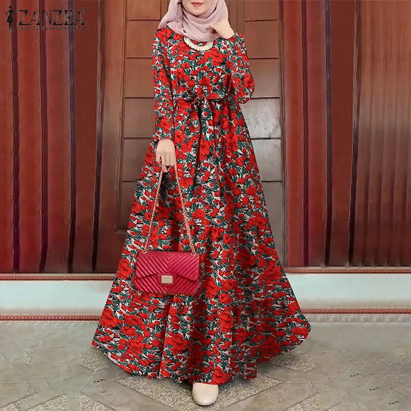 knee length dresses for ladies Basic Long Sleeve Maxi Dress main image 0