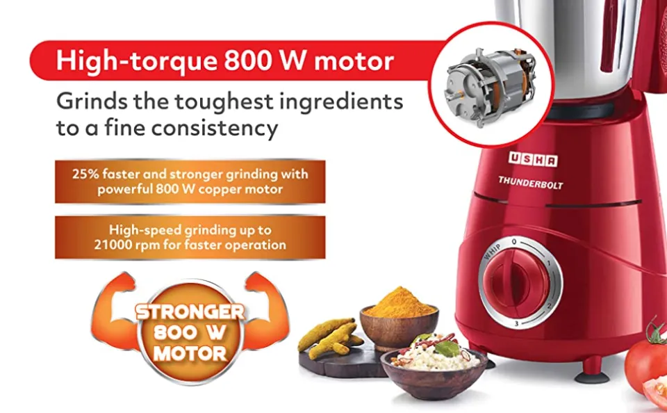 Usha Thunderbolt Usha Thunderbolt Mixer Usha Mixer Grinder 800w Usha  Thunderbolt