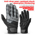 ROCKBROS Motorcycle Riding Gloves Full Finger Anti-slip Keep Warm Windproof Cycling Winter Men's Gloves. 