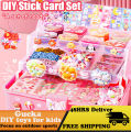YR 1008PCS Full CUCKOO Material Package Kids Keychain DIY Hand Tools Goo Card Gift Hadiah Tahun Baru Gupan Sticker Guka Set. 