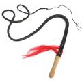 8Ft Cowhide Braided Leather Stockwhip Stock Whip Bullwhip Bull Whip Wood Handle -. 