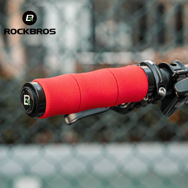 ROCKBROS%20Bike%20Handlebar%20Anti-slip%20Shock-absorbing%20Bilateral%20Lock%20Bicycle%20Grip%20Comfortable%20EVA%20Sponge%20Mountain%20Road%20Bike%20MTB%20Cycling%20Accessories%20-%20Image%202