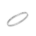 1 titanium steel Roman digital diamond-encrusted bangle female does not fade minority design douyin explosion. 