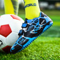 SPO Budak Kasut Bola Sepak Murah Men FG Spike Football Boots Sports Children's Soccer Shoes Manchester United. 