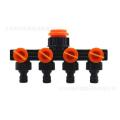 Garden Four Way Valve Hose Splitter Water Home Pipe Connector accommodator G1/2" G3/4" G1 -. 