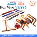 For VIVO V9 Y85 Back Home Button Fingerprint Scanner Sensor Return Key Volume Button Power Switch On Off Button Flex Cable. 