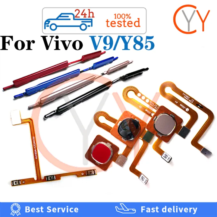 For%20VIVO%20V9%20Y85%20Back%20Home%20Button%20Fingerprint%20Scanner%20Sensor%20Return%20Key%20Volume%20Button%20Power%20Switch%20On%20Off%20Button%20Flex%20Cable%20-%20Image%202