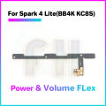 Power Volume button flex For Infinix Tecno Spark 3 4 5 6 Air Pro Lite Go Switch ON OFF Key Mute Button Ribbon Flex Cable. 