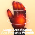 Heated Gloves Winter Thermal Motorcycle Heating Gloves Waterproof Touch Screen Riding Long Finger Gloves. 