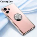 For Realme Note 60 Case Soft Clear Transparent Shockproof Car Holder Ring Back Cover Realme Note 60 Back cover Phone cases. 