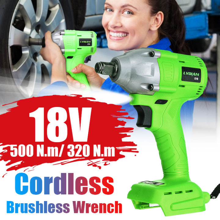 Carbonless brush New 98VF Tools DIY Torque 320NM 12000mAh Cordless ...