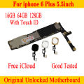 For iphone 6 Plus Motherboard With/no Touch ID, Unlocked full chips Logic boards good tested,with iOS system free icloud. 
