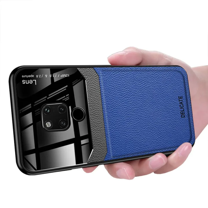 lthmy%20for%20Huawei%20Mate%2020%20X%20Business%20Slim%20Litchi%20Skin%20Anti-slip%20TPU%20Bumper%20Hybrid%20Glass%20Lens%20Protective%20Case%20Cover%20-%20Image%204