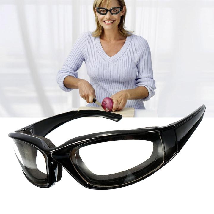 Kitchen Tool Tears Onion Goggle Glasses Sponge Slicing Cooking BBQ Eye ...