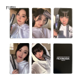 5Pcs Set Kpop LE SSERAFIM Lomo Cards FEARNADA Photocard FM Small Support Light Card Postcards Fans Gifts. 