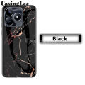 For Realme Note 60 Case Fashion Marble Tempered Glass Protector Soft Silicon cover For Realme Note 60 Back Cover Phone cases.