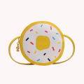 【Happier】Hot selling Bags and Travel Kids bag Cartoon PU Round Shaped Shoulder Handbag Women Donuts Crossbody Bags Children Streetwear. 